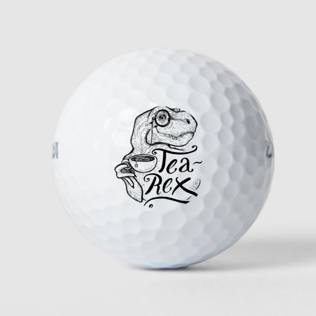 Dinosaur Tea Rex Golf Balls (Front)