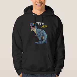 Dinosaur Team Rex Tyrannosaurus Rex Cute Paleontol Hoodie