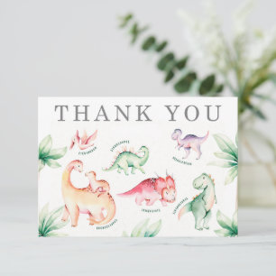 Dinosaur Thank you card