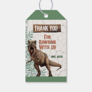 Dinosaur Thank You Tags
