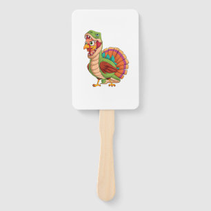 Dinosaur Thanksgiving Boys Turkey Saurus T rex Tur Hand Fan