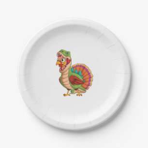 Dinosaur Thanksgiving Boys Turkey Saurus T rex Tur Paper Plate