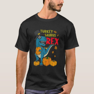 Dinosaur Thanksgiving Day Turkey Saurus rex Turkey T-Shirt