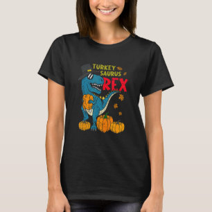 Dinosaur Thanksgiving Day Turkey Saurus rex Turkey T-Shirt