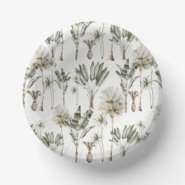 Dinosaur Theme Birthday Party Paper Plate (Front)