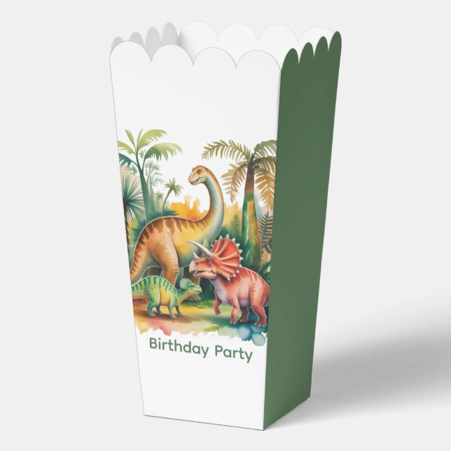 Dinosaur Theme Boy Birthday Party Favour Box (Back)