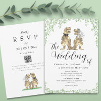 Dinosaur Theme Wedding QR Code