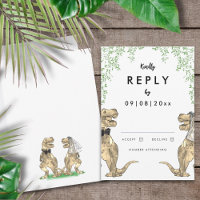 Dinosaur Theme Wedding Reply