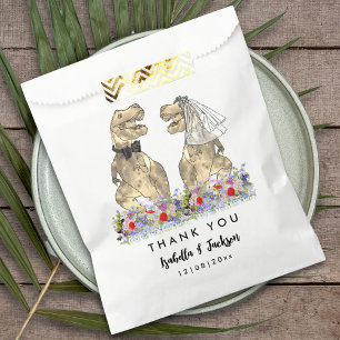 Dinosaur Theme Wedding Thank You Favour Bags