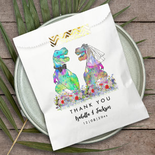 Dinosaur Theme Wedding Thank You Favour Bags