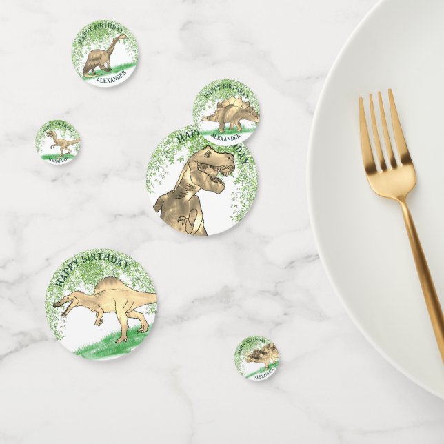 Dinosaur Themed Birthday Party Confetti (Group)