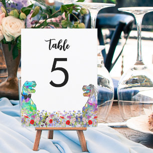 Dinosaur themed Wedding Colourful Wildflower