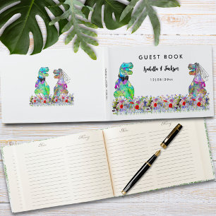 Dinosaur Themed Wedding Guest Book