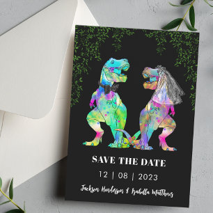 Dinosaur Themed Wedding Save The Date