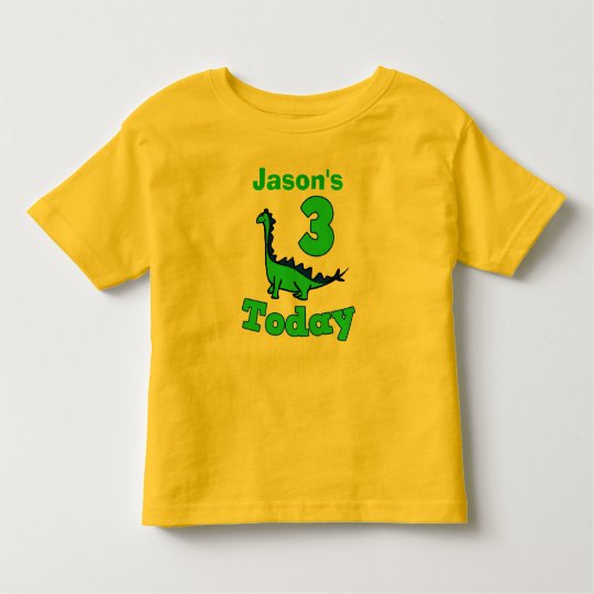 Dinosaur Third Birthday Boy Shirt