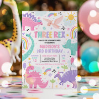 Dinosaur Three Rex 3rd Birthday Party