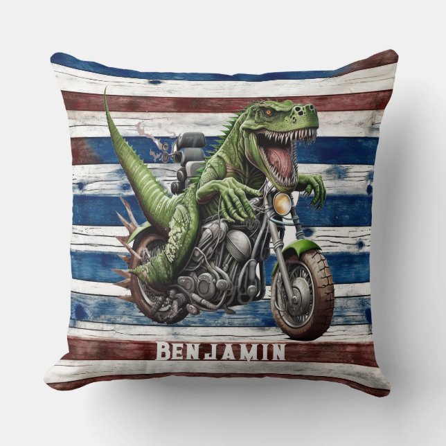 Dinosaur Throw Pillow (Front)