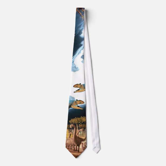 Dinosaur Tie Camarasaurus Allosaurus Gregory Paul (Front)