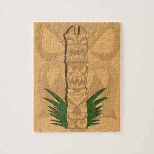 Dinosaur Tiki Totem Jigsaw Puzzle