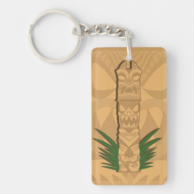 Dinosaur Tiki Totem Key Ring (Front)