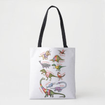 Dinosaur tote bag