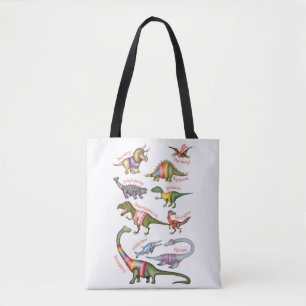 Dinosaur tote bag