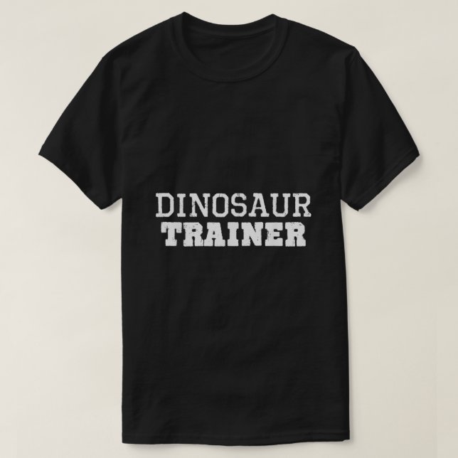 Dinosaur Trainer Costume Halloween Lazy Easy Tamer T-Shirt (Design Front)