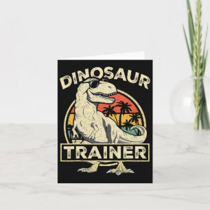 Dinosaur Trainer Halloween Costume Retro Dino Outl Card