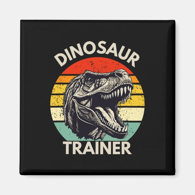 Dinosaur Trainer Retro Halloween Costume For Adult Magnet (Front)