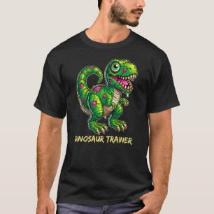 Dinosaur Trainer T-Rex Birthday Retro Halloween Ad T-Shirt