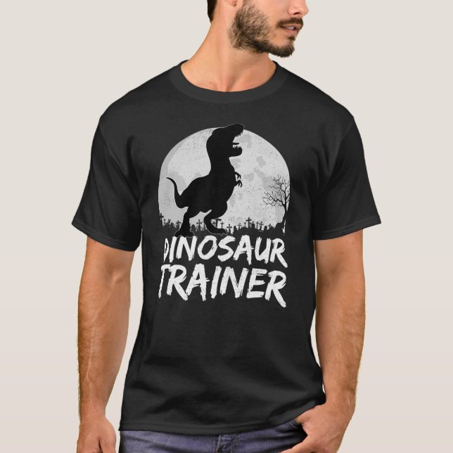 Dinosaur Trainer T-Rex Halloween Costume Adults Ki T-Shirt (Front)