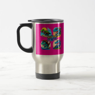 dinosaur travel mug