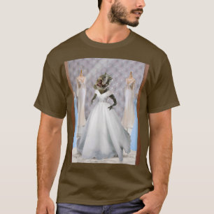 Dinosaur TRe Bride Wearing Wedding Dress Bridal Fu T-Shirt