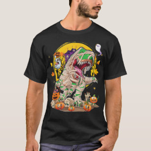 Dinosaur TRe Mummy Pumpkin Candy Halloween Scary M T-Shirt