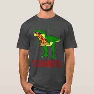 Dinosaur Tre Pizza Graphic Pizza Lover Italian Foo T-Shirt