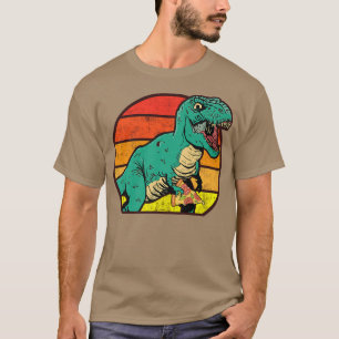 Dinosaur Tre Pizza Graphic Pizza Lover Italian Foo T-Shirt