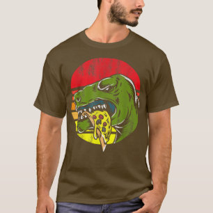 Dinosaur Tre Pizza Graphic Pizza Lover Italian Foo T-Shirt