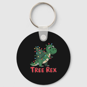 Dinosaur Tree Rex Christmas Men Boys Kids Toddler Key Ring