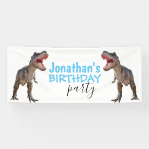 Dinosaur Trex Boy Blue  Banner