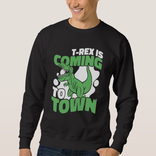 Dinosaur Trex Paleontologist  Dino Sweatshirt (Front)