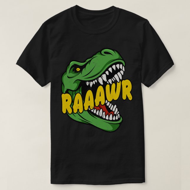 Dinosaur TRex raaawr T-Shirt (Design Front)