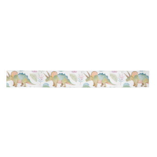Dinosaur Triceratops Party Ribbon Satin Ribbon