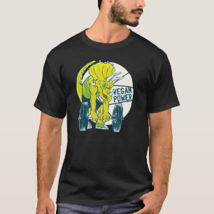 Dinosaur Triceratops Workout Gym Veggie Vegetarian T-Shirt
