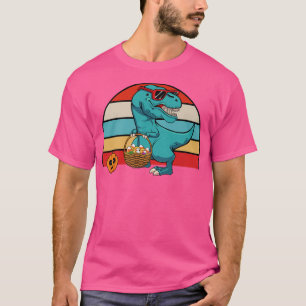 Dinosaur Trick Or Treat Lazy Halloween Costume Cut T-Shirt