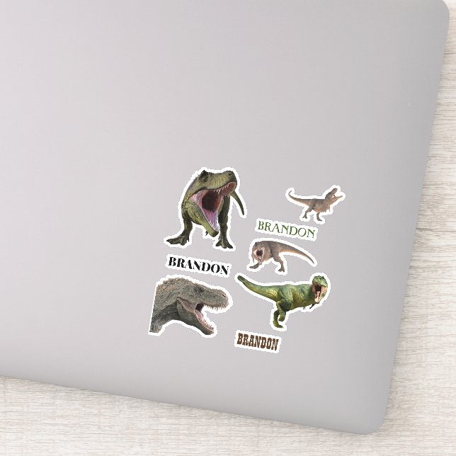 Dinosaur Tyrannosaurs T-rex Name monogram (Detail)