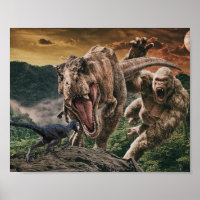 Dinosaur Tyrannosaurus Gorilla Velociraptor