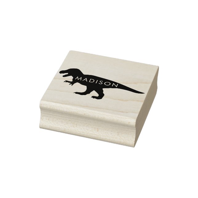 Dinosaur Tyrannosaurus Rex Cute T-Rex Kid's Name Rubber Stamp (Stamp)