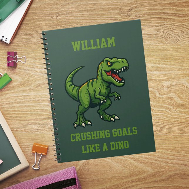 Dinosaur Tyrannosaurus Rex Jurassic quote Notebook (Creator Uploaded)