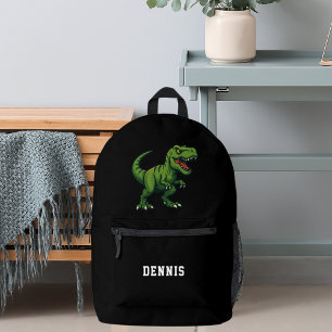 Dinosaur Tyrannosaurus Rex name Printed Backpack