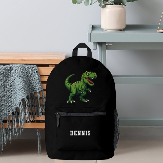Dinosaur Tyrannosaurus Rex name Printed Backpack (Creator Uploaded)